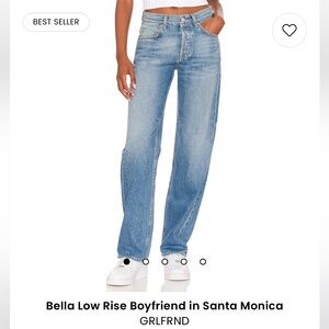 GRLFRND Low Rise Boyfriend Jeans